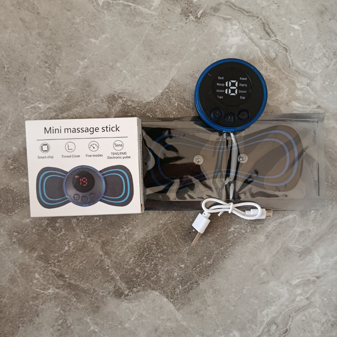 COMBO RELAX-MASAJEADOR TENS RECARGABLE + MASAJEADOR MARIPOSA