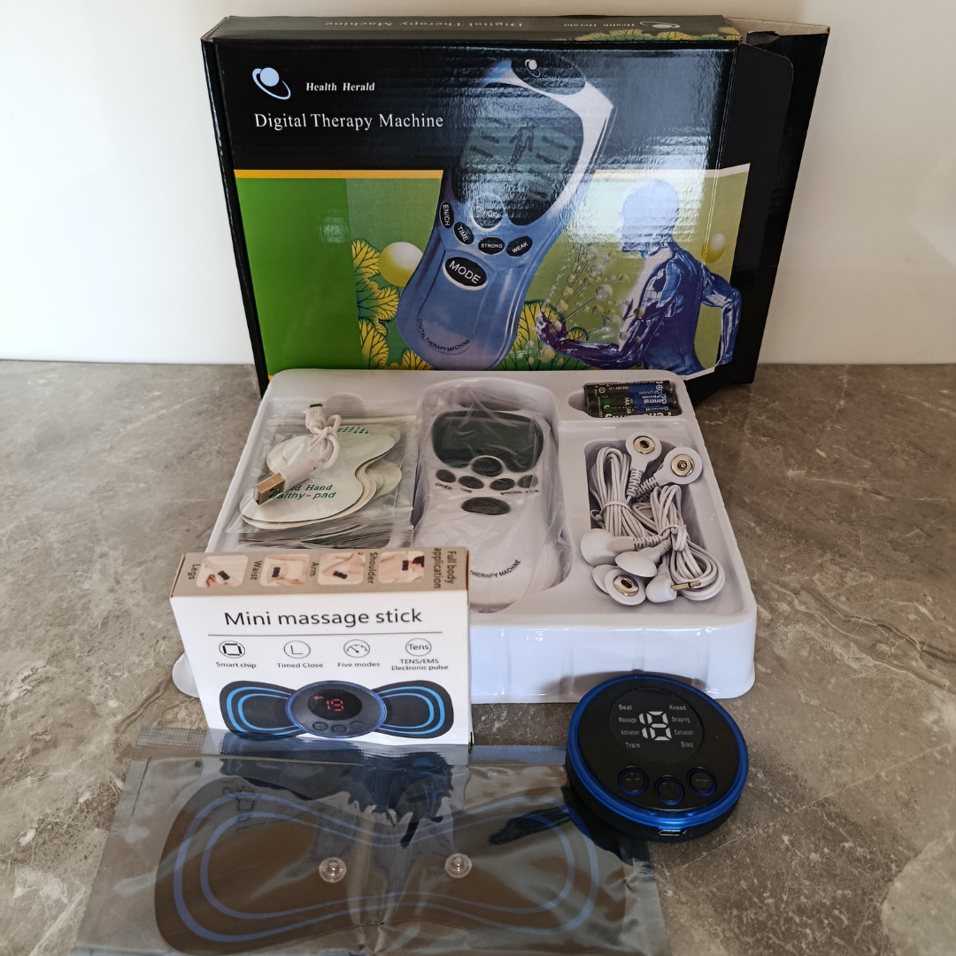 COMBO RELAX-MASAJEADOR TENS RECARGABLE + MASAJEADOR MARIPOSA