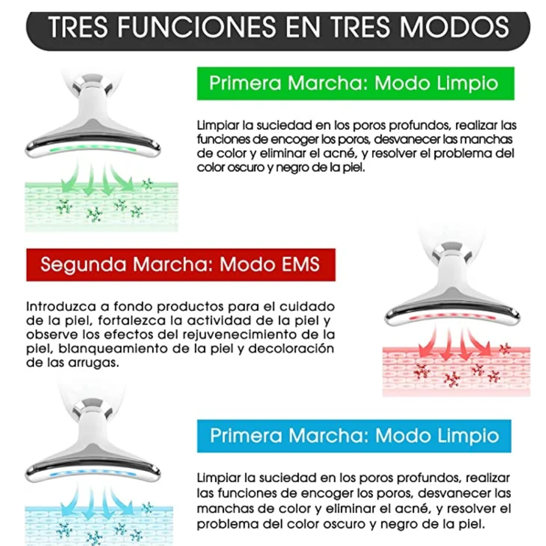 MASAJEADOR FACIAL, PAPADA, REJUVENECEDOR-ANTIARRUGAS