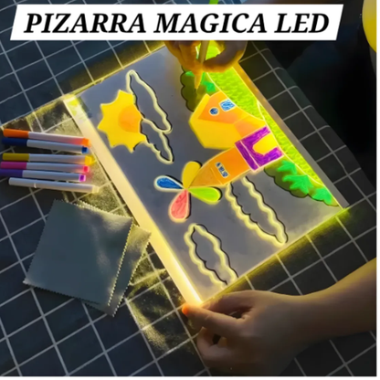 PIZARRA MÁGICA LED PARA DIBUJAR Y ESCRIBIR