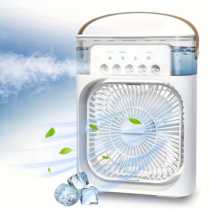 Ventilador Enfriador Humidificador Aire Led Difusor Aroma