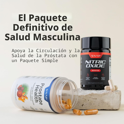 COMBO PROSTATE HEALTH + NITRIC OXIDE: PRÓSTATA MAS SALUDABLE Y FUERTE