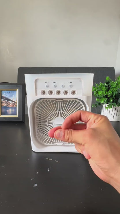 Ventilador Enfriador Humidificador Aire Led Difusor Aroma
